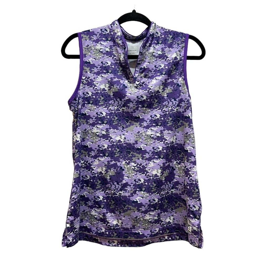 BCG Club Sport Women's Tennis Printed Sleeveless‎ Shirt Size S
